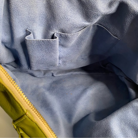 Zina Eva Green Fringe Tassel Leather Handbag - Picture 6 of 12